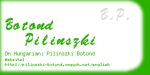 botond pilinszki business card